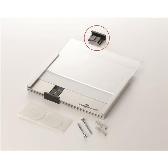 Durable Office Produits 481601 Info Signe Remplacement Haut Clips&44; Noir - Pack de 5