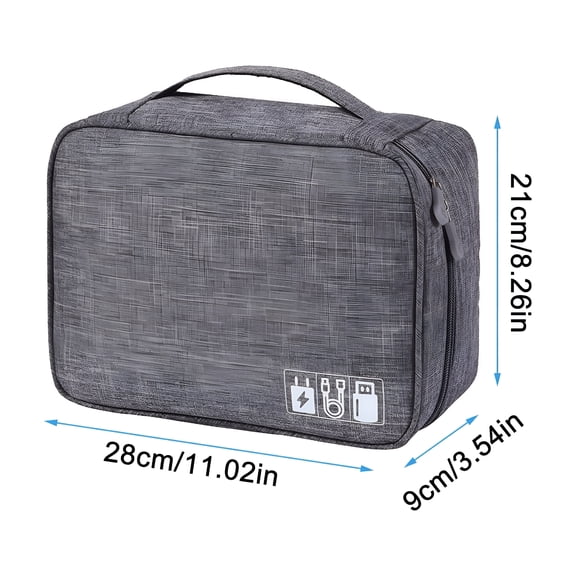 AOMRCOL Electronic Organizer Bag Waterproof Portable Electronic Organizers Travel Accessories Cable Bags Universal Cord Storage Case for Cable Cord Storage Charging Cable Cell Phone Power Bank