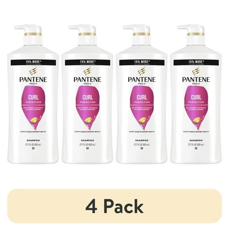(4 pack) Pantene Pro-V Curl Perfection Daily Shampoo with Pro-Vitamin B5 27.7 fl oz