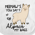thumbnail image 4 of Inktastic Meemaw's You Say Alpaca My Bags Boys or Girls Baby Bib, 4 of 4
