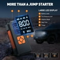thumbnail image 6 of GPED Jump Starter with Air Compressor, 3500A Portable Car Battery Jump Starter with 150PSI Tire Inflator (All Gas/10L Diesel), 12V Jump Box  Portable Jumper Cables with LCD Display & Flashlight, 6 of 8