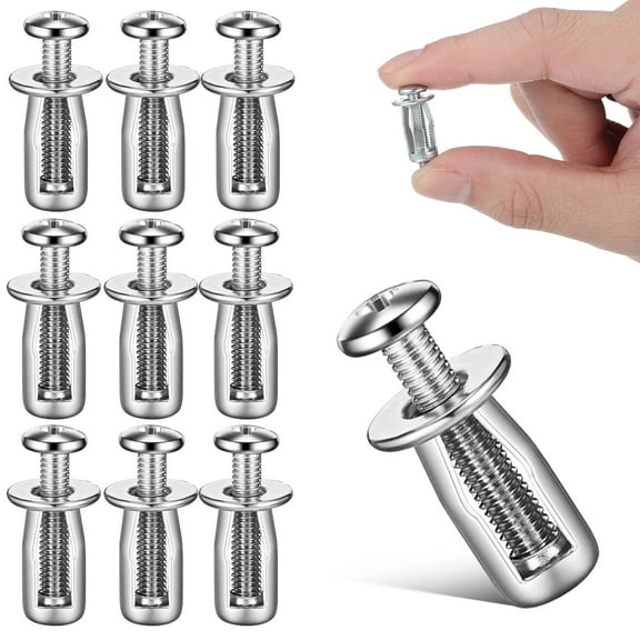 Beaupretty 10Pack Hollow Metal Door Fasteners Carbon Steel Galvanized For Hollow Door