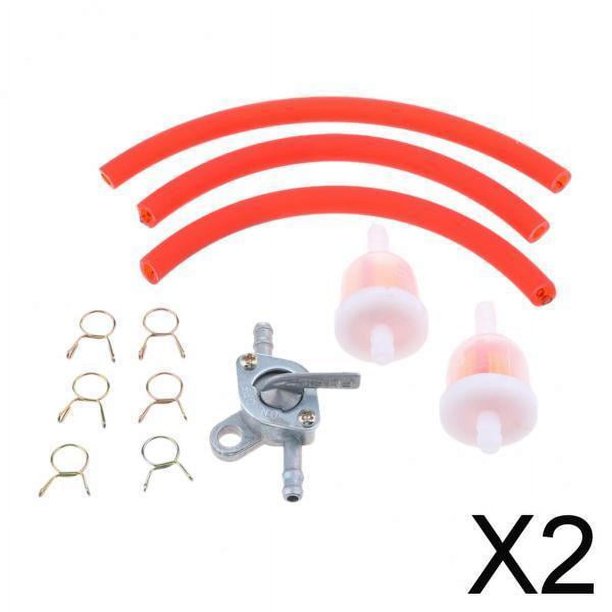 Línea de filtro de combustible de gas,Línea de manguera de tubería de ,Tubo de filtro de combustible de gas de 6 mm,Clips de tubo de filtro de combustible,Interruptor del 2 piezas