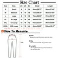 thumbnail image 3 of ICHUANYI Clearance Womens Elastic Waist Buttons Printing Thin Stretch Skinny Pants Trousers(Blue, L) ICHUANYI WER2023081001068, 3 of 4