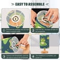 thumbnail image 4 of Cute Frogs Bedside Table Lamp LED Warm Lights with USB Charging Port Retro Cylinder Desk Lamps, 4 of 7