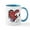 White/Blue Inside, variant on CafePress - Snoopy Mustache You Mugs - 11 oz Ceramic Mug - Novelty Coffee Tea Cup