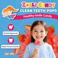 thumbnail image 2 of Zollipops Clean Teeth Pops Sugar Free Candy with Xylitol, Dye-Free Lollipops - Keto & Diabetic-Friendly, Dentist-Approved Treats for Kids (Strawberry 3.1 oz), 2 of 3