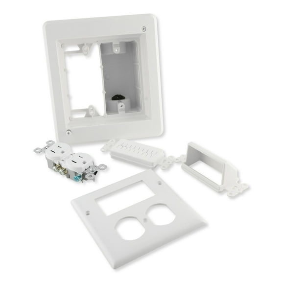 Arlington Recessed TV Box Kit for Power & Low-Voltage (TVBR505K)