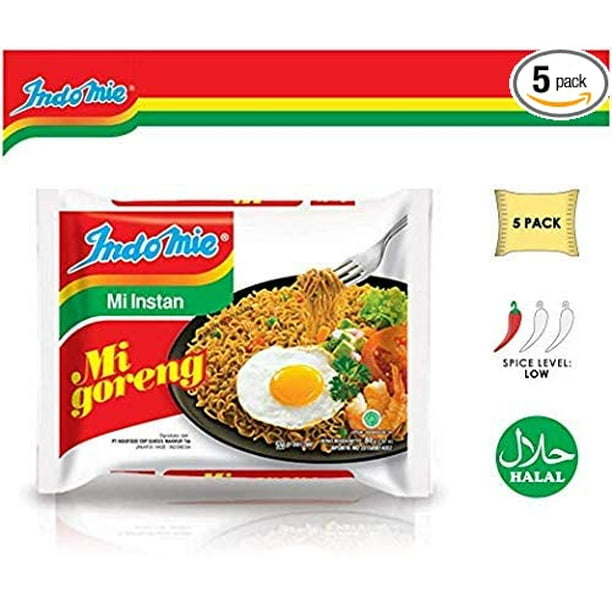 Indomie Mi Goreng Instant Stir Fry Noodles, Halal Certified, Original