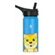 thumbnail image 2 of Botella de Agua para Niños 532ml Gatito | Con Asa, 2 Tapas, 2 Popotes y Cepillo | Libre de BPA | B Life, 2 of 6