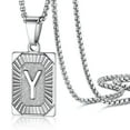 thumbnail image 1 of Collar con Colgante Inicial PROSTEEL Acero Inoxidable Letra Y Regalo de Cumpleaños, 1 of 8