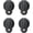 Black, variant on 2.87 Inches Flush Pull 2Pcs, 2.52 Inches Centers | Flat Recessed Grip for Drawers, Cabinets, Sliding doors, Easy Installation & Smooth Edge