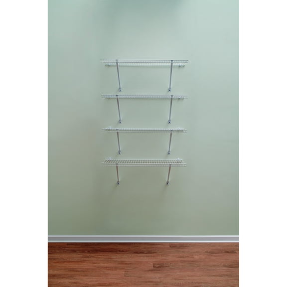 Rubbermaid Closet Rubbermaid 4-Shelf Linen Closet Shelf Kit - Pack of 5