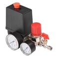 thumbnail image 2 of Presostato del compresor de aire, manómetro del interruptor de presión del compresor de aire, conector 2-G1 / 4, diámetro del manómetro G1 / 8, interruptor de válvula de aire de 0.05-1.2Mpa de aire Higoodz Industrial, 2 of 7