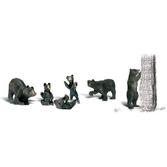 Woodland Scenics N Black Bears WOOA2186 N Figures