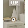 thumbnail image 2 of Battery Operated Alarm Clock, Wooden Alarm Clock, Analog Travel Alarm Clock, Luminous, Silent, Non-Ticking, with Snooze Function, Needle Clock, Ascen, 2 of 4