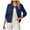 Navy, variant on idosla Women's Classic Long Sleeve Knit Cardigan Sweaters Casual Open Front Button Down Cardigans (White, L)