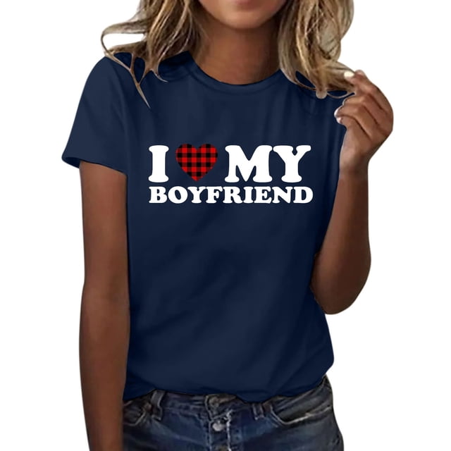adviicd T-Shirts pour Femmes Graphiques T-Shirts Décontractés à Manches Courtes pour Femmes Hauts Mignons Graphiques T-Shirts Bleus,m