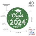 thumbnail image 2 of Koyal Wholesale 2024 Graduation Stickers, Green, Party Favors, Bulk 40 Pack, 2 Inch, 2 of 5