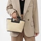 thumbnail image 1 of Bolso tote de paja tejido de gran capacidad | Bolso de mano con asa cuadrada tejida | Bolso multiusos para la playa, viajes, compras y uso diario, 1 of 6