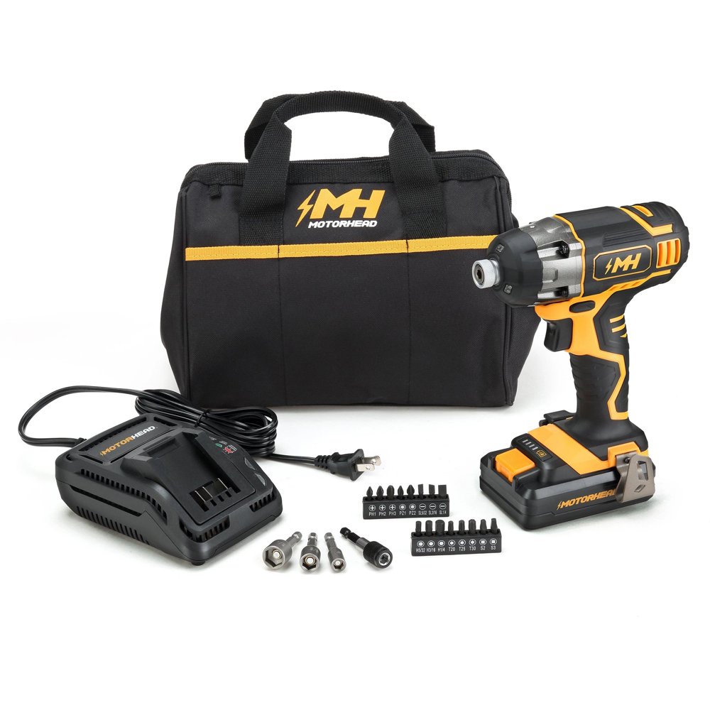 Motorhead Ultra 20V 1/2" Impact Driver Kit with 2Ah Battery, Rapid