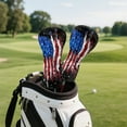 thumbnail image 3 of Yuyamidu American Flag Golf Club Head Cover Waterproof Golf Head Cover Patriotic Driver Headcover Fairway Wood Headcover Hybrid Club Head Cover with Soft Lining, 3 of 7