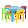thumbnail image 1 of Set de mesa y 4 sillas Humble Crew Tot Tutors Aqua Blue, 1 of 6
