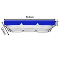 thumbnail image 1 of Outdoor Waterproof Swing Cushion Canopy Cover Set Replacement For Garden Yard, 1 of 6