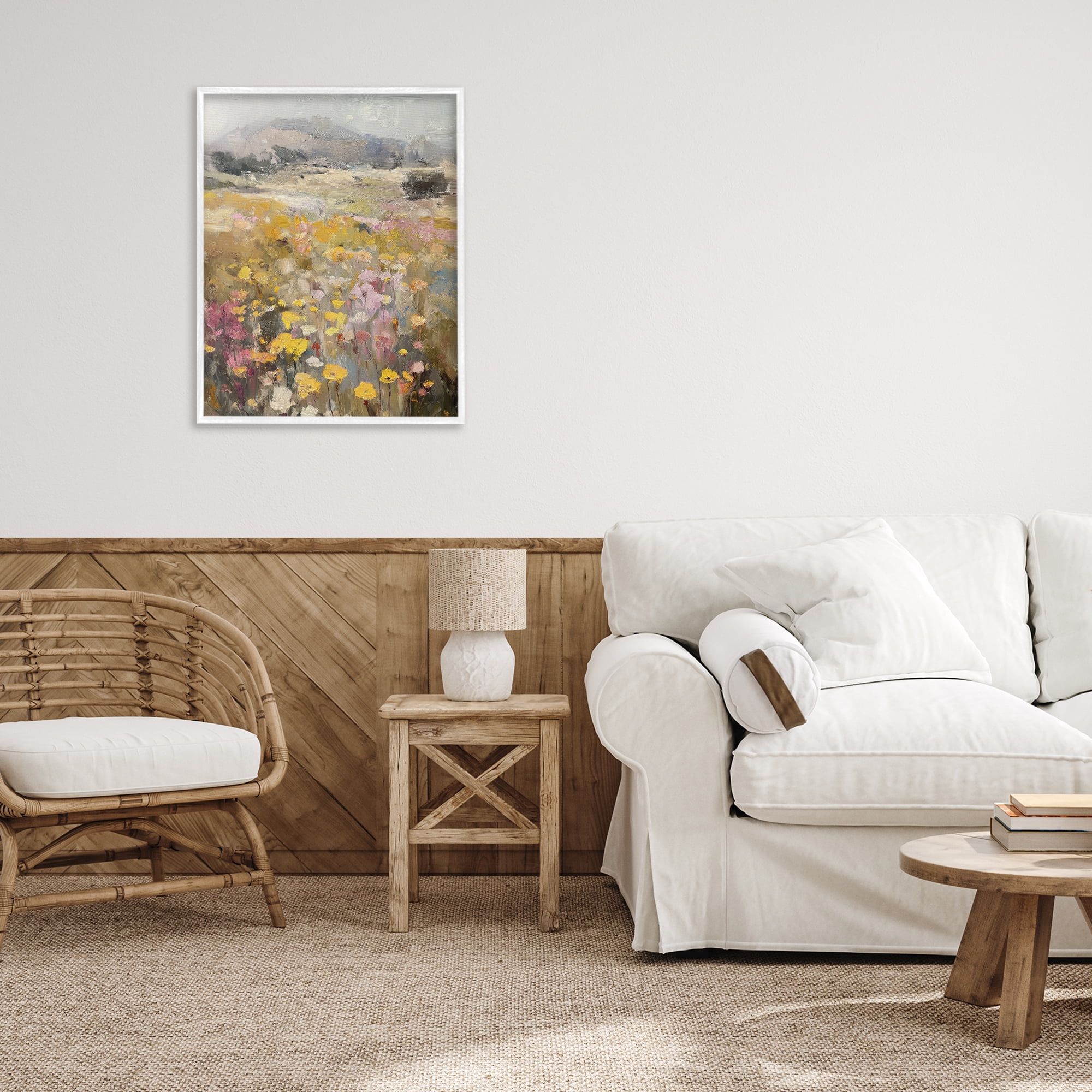Stupell Industries Meadow's Heartbeat Abstraction White Framed Giclee Art, design by Svetlana Aleynikova