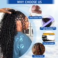 thumbnail image 4 of Cabello trenzado humano BIZVUS, 24 pulgadas, onda profunda, 120 g, 3 paquetes, 4 of 6