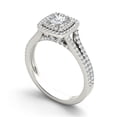 thumbnail image 2 of 1-1/4 Carat T.W. Diamond Split Shank Double Halo 14kt White Gold Engagement Ring, 2 of 4