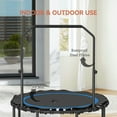 thumbnail image 3 of Barara King 45" Backyard Trampoline with Adjustable Handle Bar, Trampoline for Adults, Indoor, Outdoor, Blue, 3 of 7