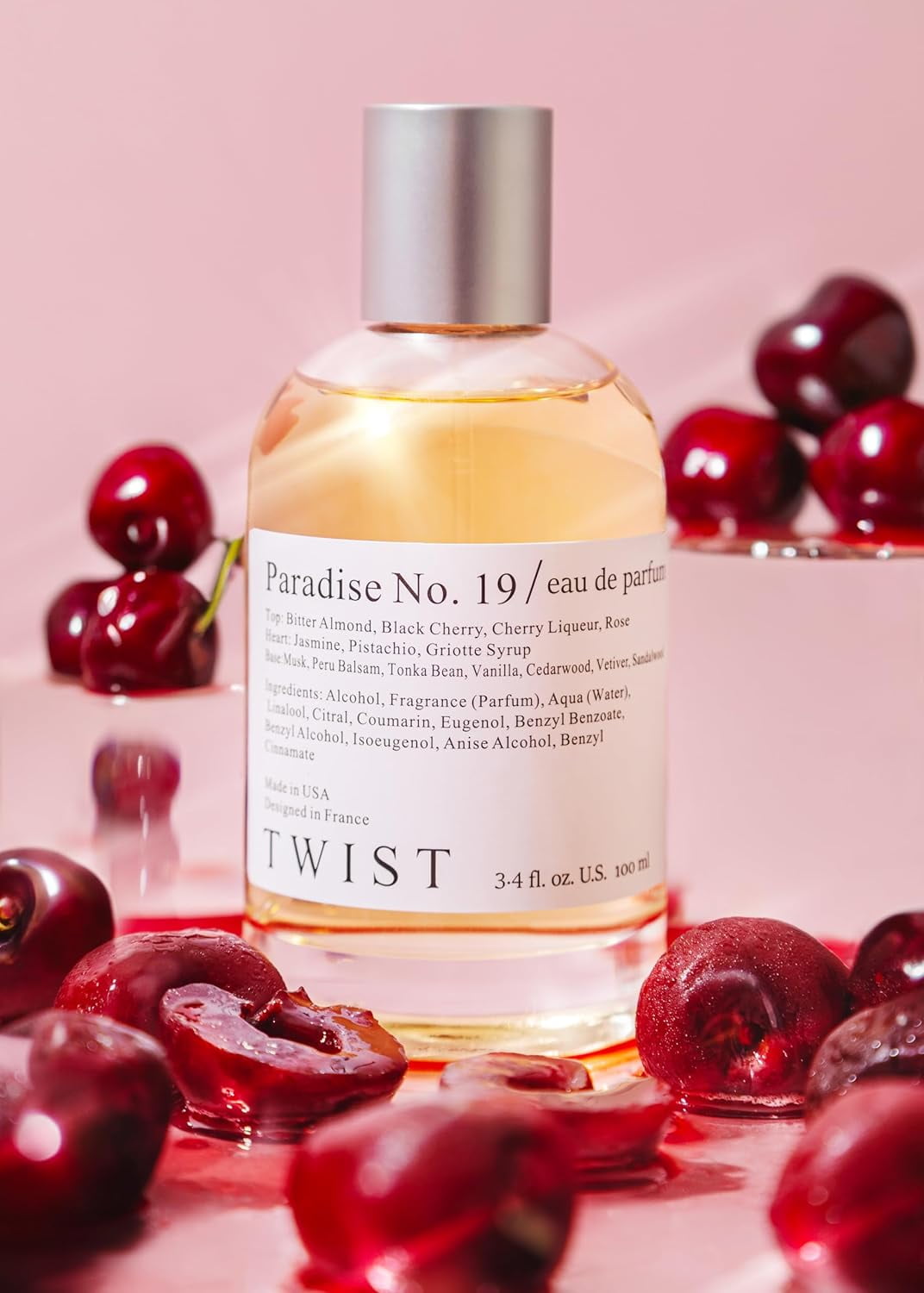 Twist Paradise No. 19 Inspired by T. Ford Lost Cherry, Long Lasting Perfume for Women & Men, EDP - 100 ml | 3.4 fl. oz.