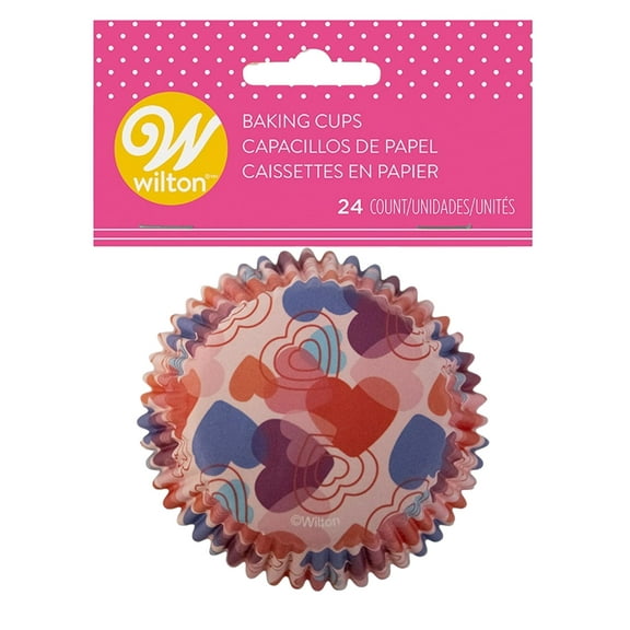 Wilton Standard Baking Cups 24/Pkg-Hearts
