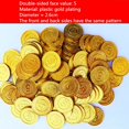 thumbnail image 1 of Juego de monedas de oro pirata de plástico, gemas de moneda de nombre, suministros de fiesta para niños, decoración de Halloween, juguetes para niños, 50 piezas, 88, 1 of 4