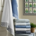 thumbnail image 4 of Market & Place Turkish Cotton Jacquard 2-Piece Bath Towel Set, Light Grey, 4 of 6