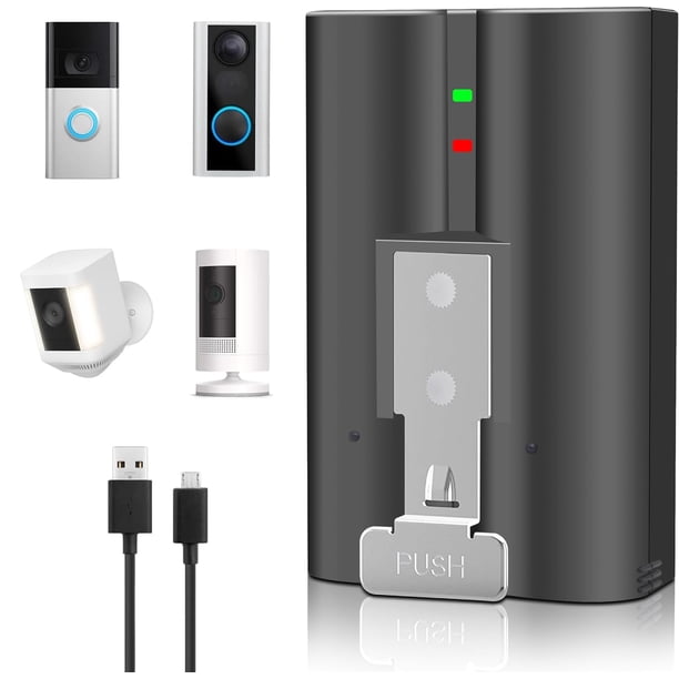 Batería AIKEBATT New V4 de 3,65 V, 6040 mAh, para Ring Doorbell