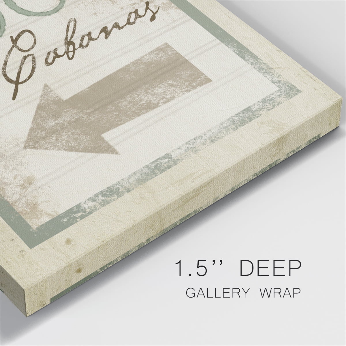 Wexford Home Beach Sign X-Premium Gallery Wrapped Canvas, 32" x 32" - Ready to Hang