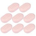 thumbnail image 1 of Soap Dish 8 Pcs Simple Soap Container Plastic Soap Case Travel Outdoor Home Soap Holder, 1 of 8