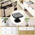 thumbnail image 7 of 4 Pcs Cabinet Handle Drawer Pulls Black and White Stripes Knobs with Screws Square Furniture Office Cabinet Knob Decoration, 7 of 7