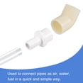 thumbnail image 5 of Unique Bargains 16mm Barb x 25mm Spigot Straight PVC Pipe Fitting Adapter White 3 Count, 5 of 5