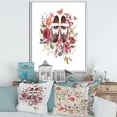 thumbnail image 2 of Designart 'Wildflowers With Ancient Oxford Shoes' Farmhouse Framed Canvas Wall Art Print, 2 of 5