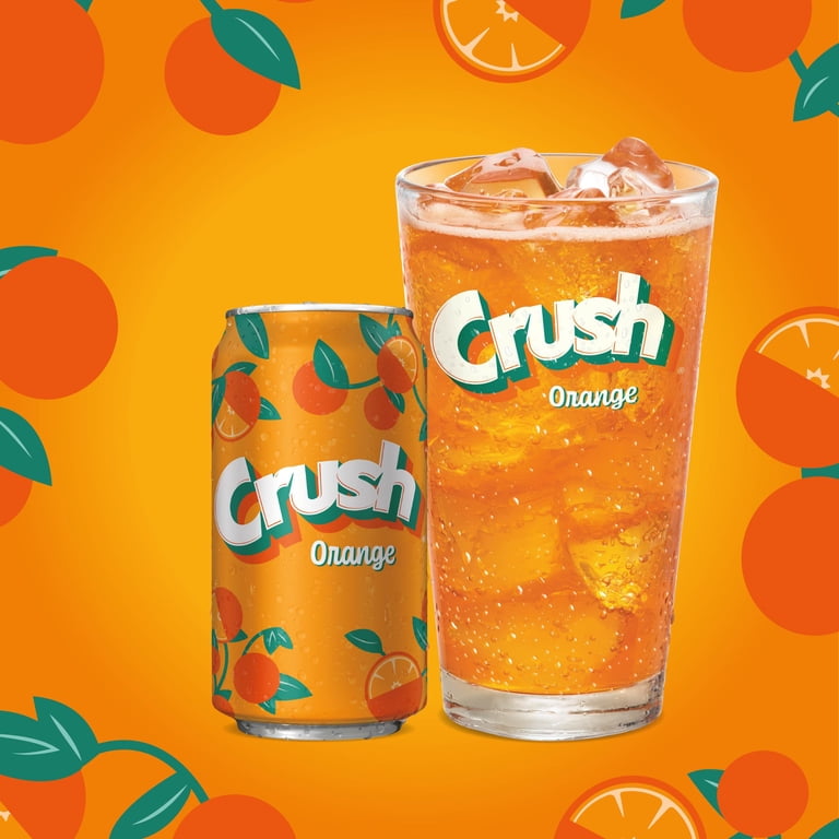 Orange Crush, Caffeine Free Orange Soda, 12 fl oz, 12 Pack Cans