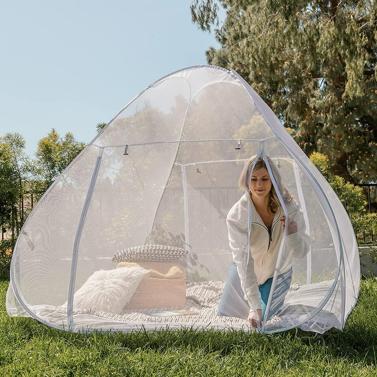 EVEN Naturals Luxury Mosquito Net Pop Up Tent, Large - for Twin to Queen  Size Bed Tent Bug Net, Canopy Outdoor, Camping Tent, Insect Screen,  Ultralight, Folding Design 