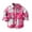 Hot Pink, variant on Virmaxy 3Months-6T Toddler Flannel Shirt Plaid Printed Milled Long Sleeve Lapel Jacket Boys Baby Girls Autumn Shirt Outerwear Black 2T