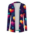 thumbnail image 2 of Cardigans Longs pour Femmes, Haut de Jour à Manches Longues Imprimé Décontracté, Veste de Mode, Veste pour Dames, 2 of 4