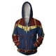 thumbnail image 3 of Sudadera con capucha de anime Capitán Marvel Carol Danvers, disfraz de cosplay, chaqueta de Halloween para hombres y mujeres, 3 of 5