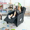 thumbnail image 6 of Gymax Kids Recliner Chair Ergonomic Leather Sofa Armchair w/Footrest Side Pocket White, 6 of 10