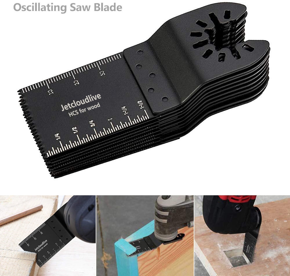 10pcs Saw Blades Oscillating Multi Tool For Wood Plastic Soft Metal 