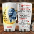 thumbnail image 2 of Christmas Gifts For Husband, To My Husband 20oz Tumbler, I Love You To The Moon And Back Coffee Mug Travel, Husband Gift From Wife, Birthday Gift Idea For Men, 2 of 6